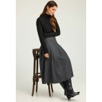 Funky Buddha Γυναικείο Πλεκτό Με Ψηλό Λαιμό (FBL012-102-09-BLACK)