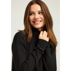 Funky Buddha Γυναικείο Πλεκτό Με Ψηλό Λαιμό (FBL012-102-09-BLACK)