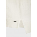 Funky Buddha Γυναικείο Πλεκτό Με Ψηλό Λαιμό (FBL012-102-09-WHITE)