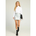 Funky Buddha Γυναικείο Πλεκτό Με Ψηλό Λαιμό (FBL012-102-09-WHITE)
