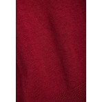 Funky Buddha Γυναικεία Μακρυμάνικη Πλεκτή Μπλούζα Μπορντό