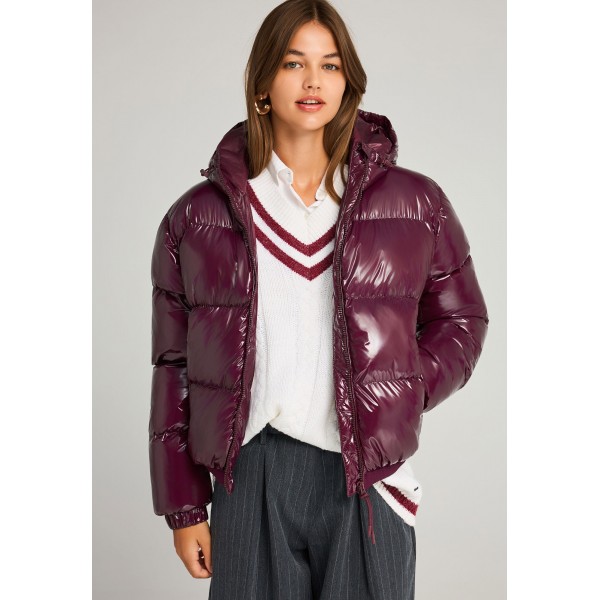 Funky Buddha Quilted Μπουφάν Puffer Γυναικείο (FBL012-103-01-MERLOT)