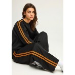 Funky Buddha Wide Leg Παντελόνι Φόρμας Γυναικείο (FBL012-103-02-BLACK)