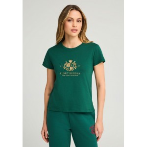 Funky Buddha Graphic T-Shirt Γυναικείο (FBL012-103-04-DEEP-EMERALD)