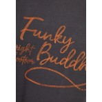 Funky Buddha Graphic T-Shirt Γυναικείο (FBL012-104-04-ANTHRACITE)
