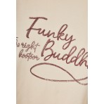 Funky Buddha Graphic T-Shirt Γυναικείο (FBL012-104-04-CLOUD-CREAM)
