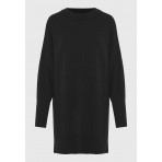 Funky Buddha Γυναικείο Πλεκτό Φόρεμα Μαύρο