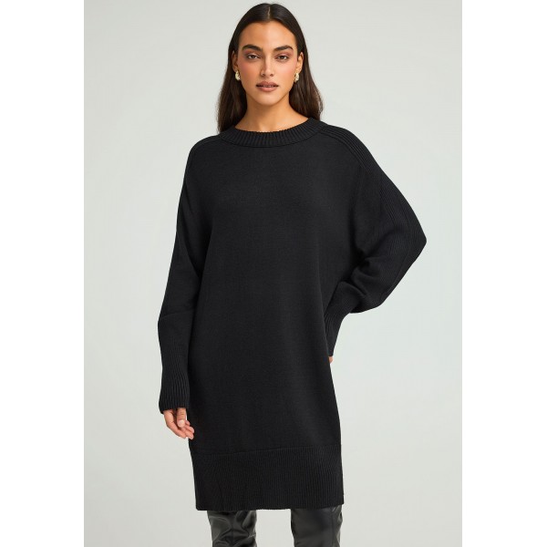 Funky Buddha Knitted Φόρεμα Mini Γυναικείο (FBL012-104-13-BLACK)