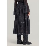 Funky Buddha Φούστα Μidi Γυναικεία (FBL012-104-14-BLACK)