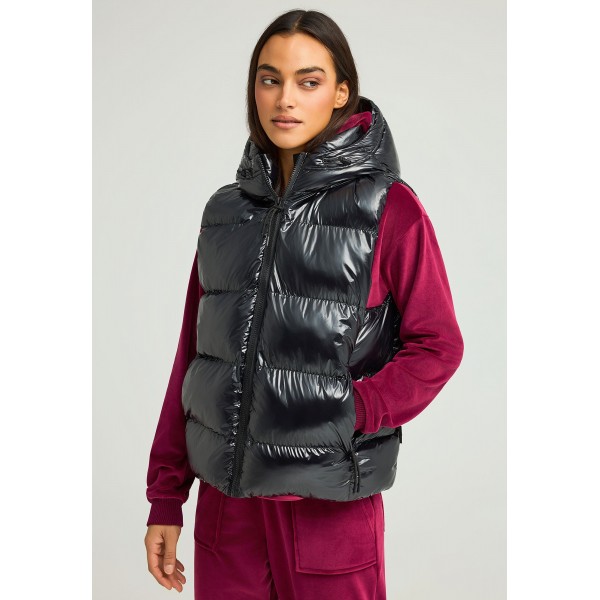 Funky Buddha Puffer Μπουφάν Αμάνικο Γυναικείο (FBL012-105-01-BLACK)