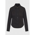 Funky Buddha Πουκάμισο Μακρυμάνικο Γυναικείο (FBL012-105-05-BLACK)
