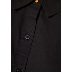 Funky Buddha Πουκάμισο Μακρυμάνικο Γυναικείο (FBL012-105-05-BLACK)