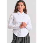 Funky Buddha Πουκάμισο Μακρυμάνικο Γυναικείο (FBL012-105-05-WHITE)