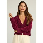 Funky Buddha Ζακέτα Χωρίς Κουκούλα (FBL012-105-09-SANGRIA)