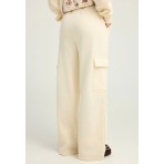 Funky Buddha Cargo Παντελόνι Φόρμας Γυναικείο (FBL012-106-02-CHALK)