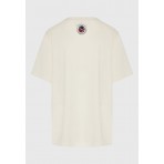 Funky Buddha Γυναικεία Μπλούζα Με Κοντό Μανίκι Και Τύπωμα (FBL012-106-04-OFF-WHITE)