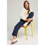 Funky Buddha Preppy Logo Μπλούζα Με Λαιμόκοψη Γυναικεία (FBL012-106-06-OFF-WHITE)