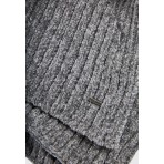 Funky Buddha Γυναικείο Σετ Κασκόλ Γαντια Σκούφος (FBL012-106-10-GREY)