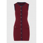 Funky Buddha Γυναικείο Φόρεμα Μίνι (FBL012-106-13-WINE-RED)