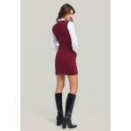 Funky Buddha Γυναικείο Φόρεμα Μίνι (FBL012-106-13-WINE-RED)