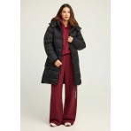 Funky Buddha Γυναικείο Φουσκωτό Τζάκετ (FBL012-107-01-BLACK)