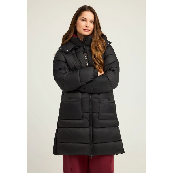 Funky Buddha Regular Fit Long Μπουφάν Puffer Γυναικείο (FBL012-107-01-BLACK)
