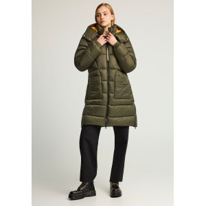 Funky Buddha Long Μπουφάν Puffer Γυναικείο (FBL012-107-01-DUSTY-OLIVE)
