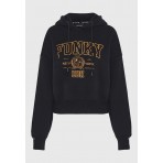 Funky Buddha Printed Hoodie Γυναικείο (FBL012-108-06-BLACK)