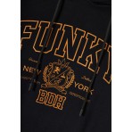 Funky Buddha Printed Hoodie Γυναικείο (FBL012-108-06-BLACK)