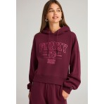 Funky Buddha Printed Hoodie Γυναικείο (FBL012-108-06-MERLOT)