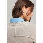 Funky Buddha Γυναικείο Πλεκτό Με Λαιμόκοψη (FBL012-108-09-GREIGE)