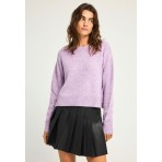 Funky Buddha Γυναικείο Πλεκτό Με Λαιμόκοψη (FBL012-108-09-ORCHID-MIST)