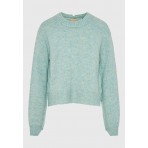 Funky Buddha Γυναικείο Πλεκτό Με Λαιμόκοψη (FBL012-108-09-SAGE-GREEN)