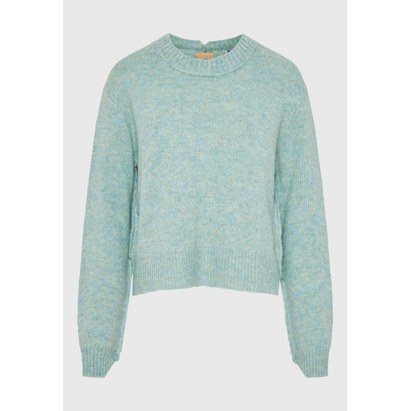 Funky Buddha Knitted Μπλούζα Πλεκτή Γυναικεία (FBL012-108-09-SAGE-GREEN)