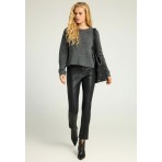 Funky Buddha Γυναικείο Πλεκτό Με Λαιμόκοψη (FBL012-108-09-STEEL-GREY)