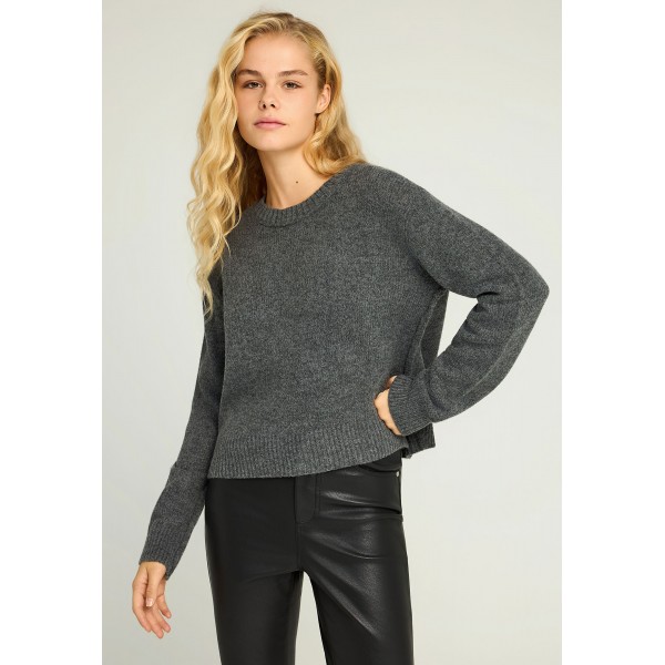 Funky Buddha Knitted Μπλούζα Πλεκτή Γυναικεία (FBL012-108-09-STEEL-GREY)