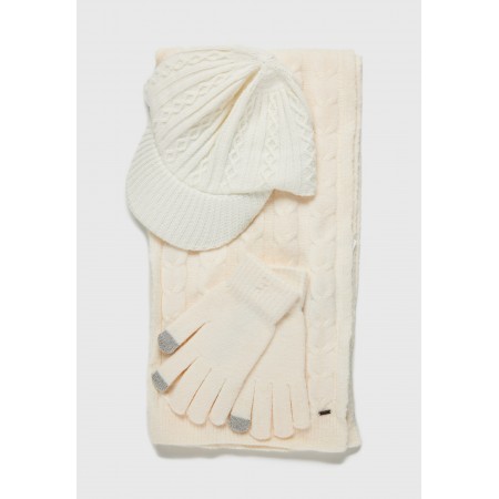 Funky Buddha Γυναικείο Σετ Κασκόλ Γαντια Καπέλο 