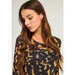 Funky Buddha Animal Print Φόρεμα Maxi Γυναικείο (FBL012-108-13-MULTI)