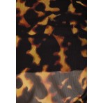 Funky Buddha See-Through Animal Print Μπλούζα Με Λαιμόκοψη Γυναικεία (FBL012-108-17-MULTI)
