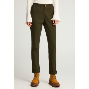 Funky Buddha Turn-Up Παντελόνι Chino Γυναικείο (FBL012-109-02-DUSTY-OLIVE)