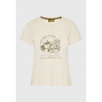 Funky Buddha Vegetables In Your Garden Print T-Shirt Γυναικείο (FBL012-109-04-CHALK)