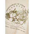 Funky Buddha Vegetables In Your Garden Print T-Shirt Γυναικείο (FBL012-109-04-CHALK)