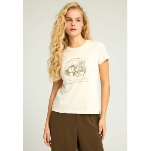 Funky Buddha Vegetables In Your Garden Print T-Shirt Γυναικείο (FBL012-109-04-CHALK)