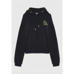 Funky Buddha Printed Hoodie Γυναικείο (FBL012-109-06-BLACK)