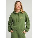 Funky Buddha Printed Hoodie Γυναικείο (FBL012-109-06-KHAKI)