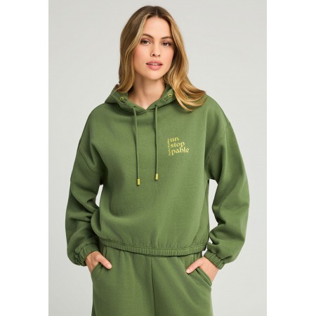 Funky Buddha Printed Hoodie Γυναικείο 