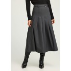 Funky Buddha Φούστα Μidi Γυναικεία (FBL012-109-14-DK-GREY)