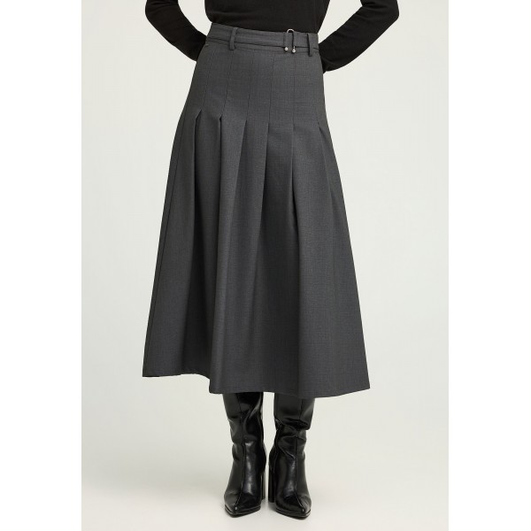 Funky Buddha Φούστα Μidi Γυναικεία (FBL012-109-14-DK-GREY)