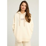 Funky Buddha Print On The Back Hoodie Γυναικείο (FBL012-110-06-CHALK)