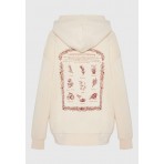 Funky Buddha Print On The Back Hoodie Γυναικείο (FBL012-110-06-CHALK)